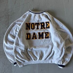 90s Notre dame spellout crewneck Mens X-Large